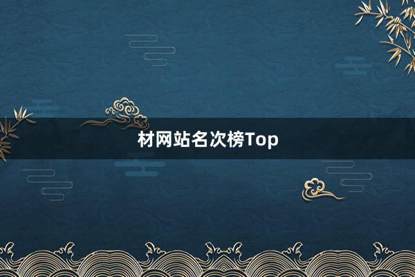 材网站名次榜Top